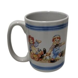 Raggedy‎ Ann and Andy Coffee Mug Vintage Ceramic Novelty Tea Cup